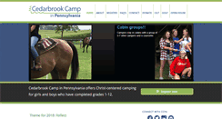 Desktop Screenshot of cedarbrookcamppa.org