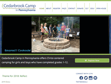 Tablet Screenshot of cedarbrookcamppa.org